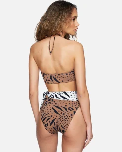 Women Hurley Bikini Bottoms|Bikinis*Animix Moderate High Waist Bikini Bottom