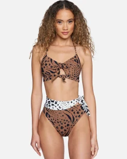 Women Hurley Bikini Bottoms|Bikinis*Animix Moderate High Waist Bikini Bottom