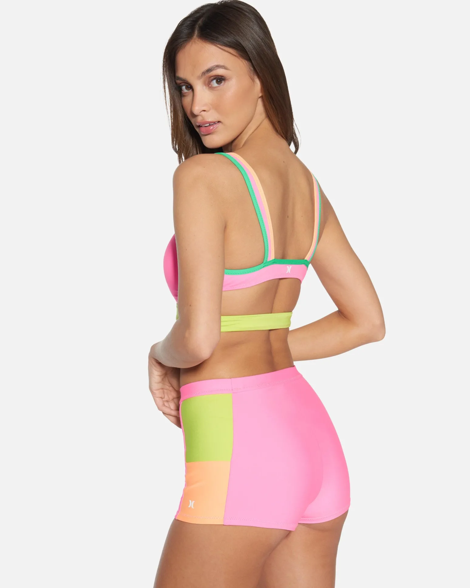 Women Hurley Boardshorts*Around The Block Retro Swim Short