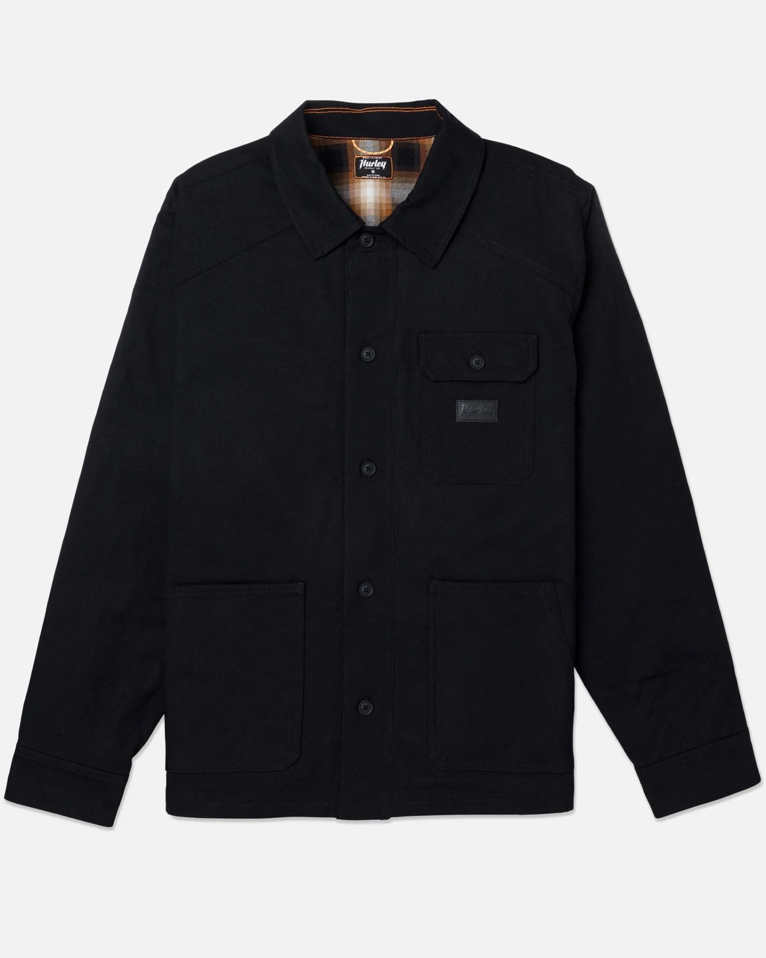 Hurley Tshirts & Tops|Button Downs*Bixby Flannel Lined Canvas Long Sleeve