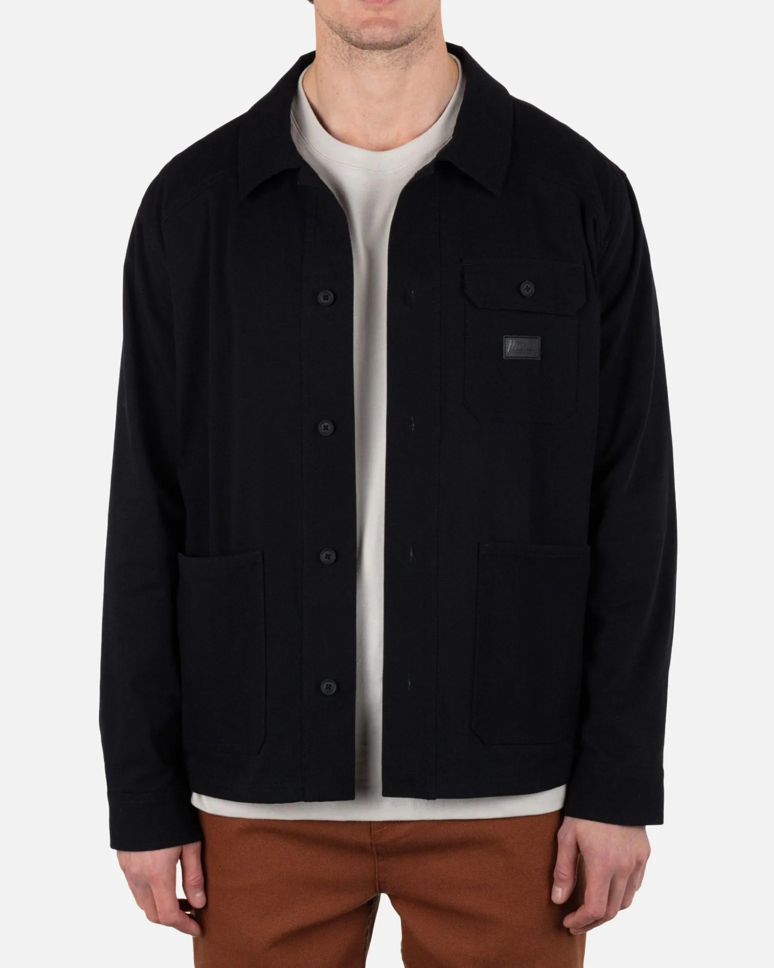 Hurley Tshirts & Tops|Button Downs*Bixby Flannel Lined Canvas Long Sleeve