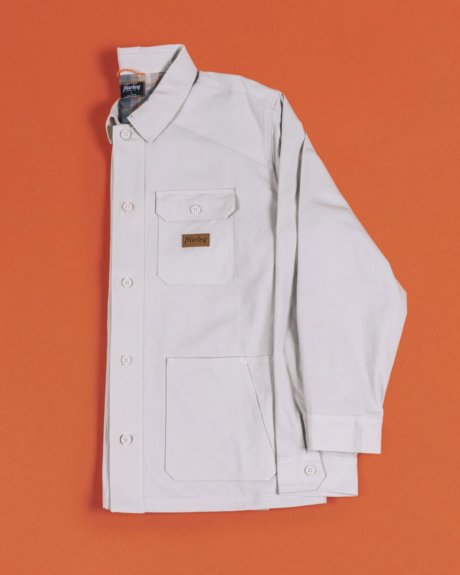 Hurley Tshirts & Tops|Button Downs*Bixby Flannel Lined Canvas Long Sleeve