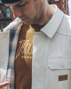 Hurley Tshirts & Tops|Button Downs*Bixby Flannel Lined Canvas Long Sleeve