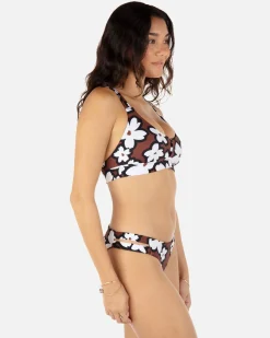 Women Hurley Bikini Bottoms|Bikinis*Bold Daisy Max Moderate Bottom