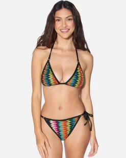 Women Hurley Bikini Bottoms|Bikinis*Chevron Knit Moderate Tie Side Bottom