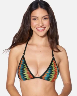 Women Hurley Bikini Tops|Bikinis*Chevron Knit Shoulder Strap Tri Top