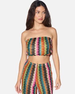 Women Hurley Tops & T-Shirts*Chevron Knit Tube Top