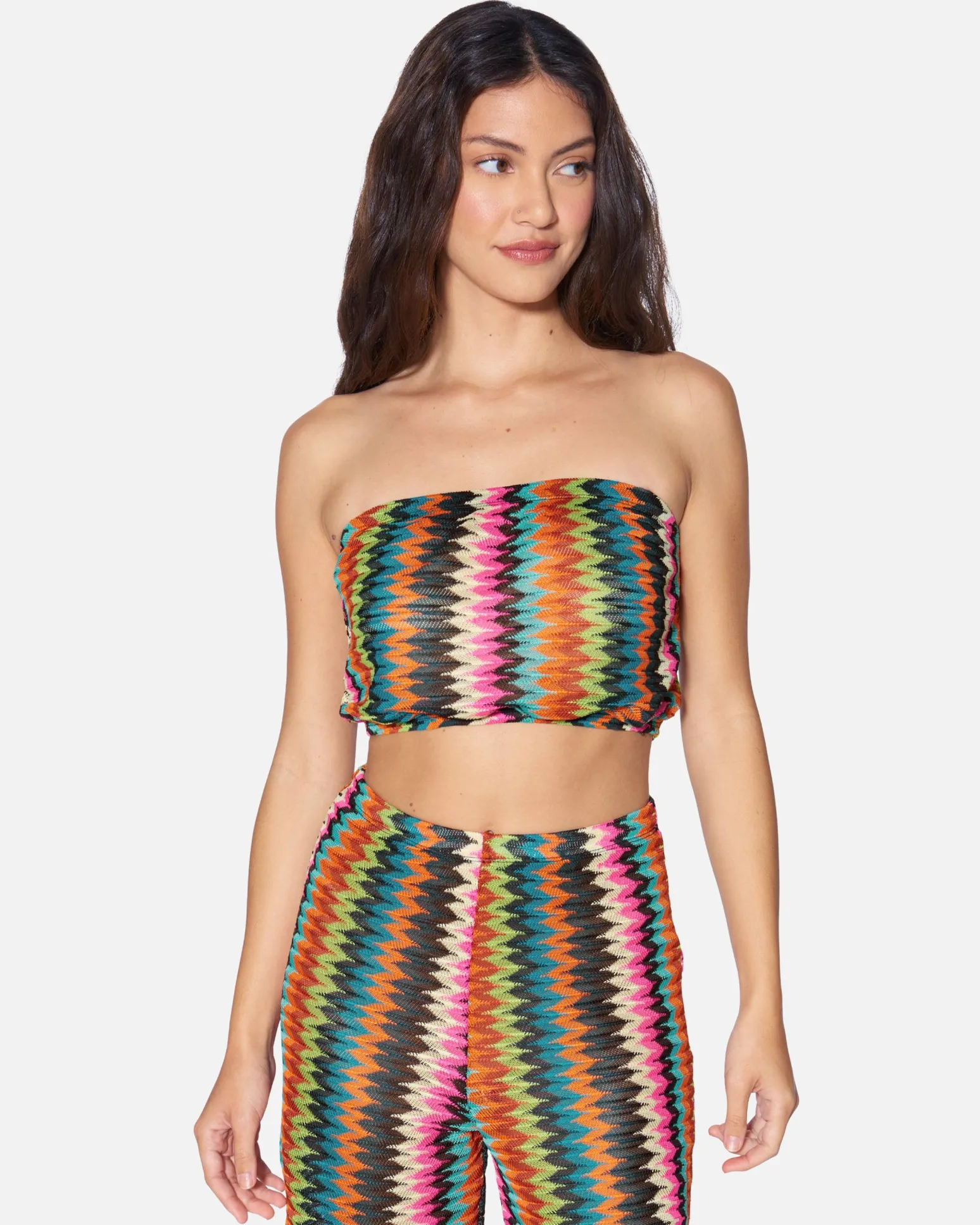 Women Hurley Tops & T-Shirts*Chevron Knit Tube Top