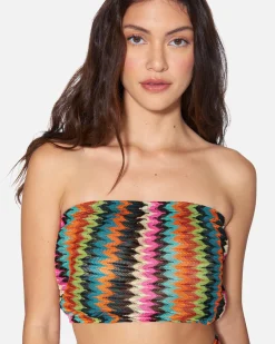 Women Hurley Tops & T-Shirts*Chevron Knit Tube Top