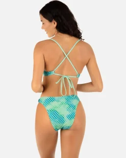 Women Hurley Bikini Tops|Bikinis*Color Wash Mesh Crossback Top