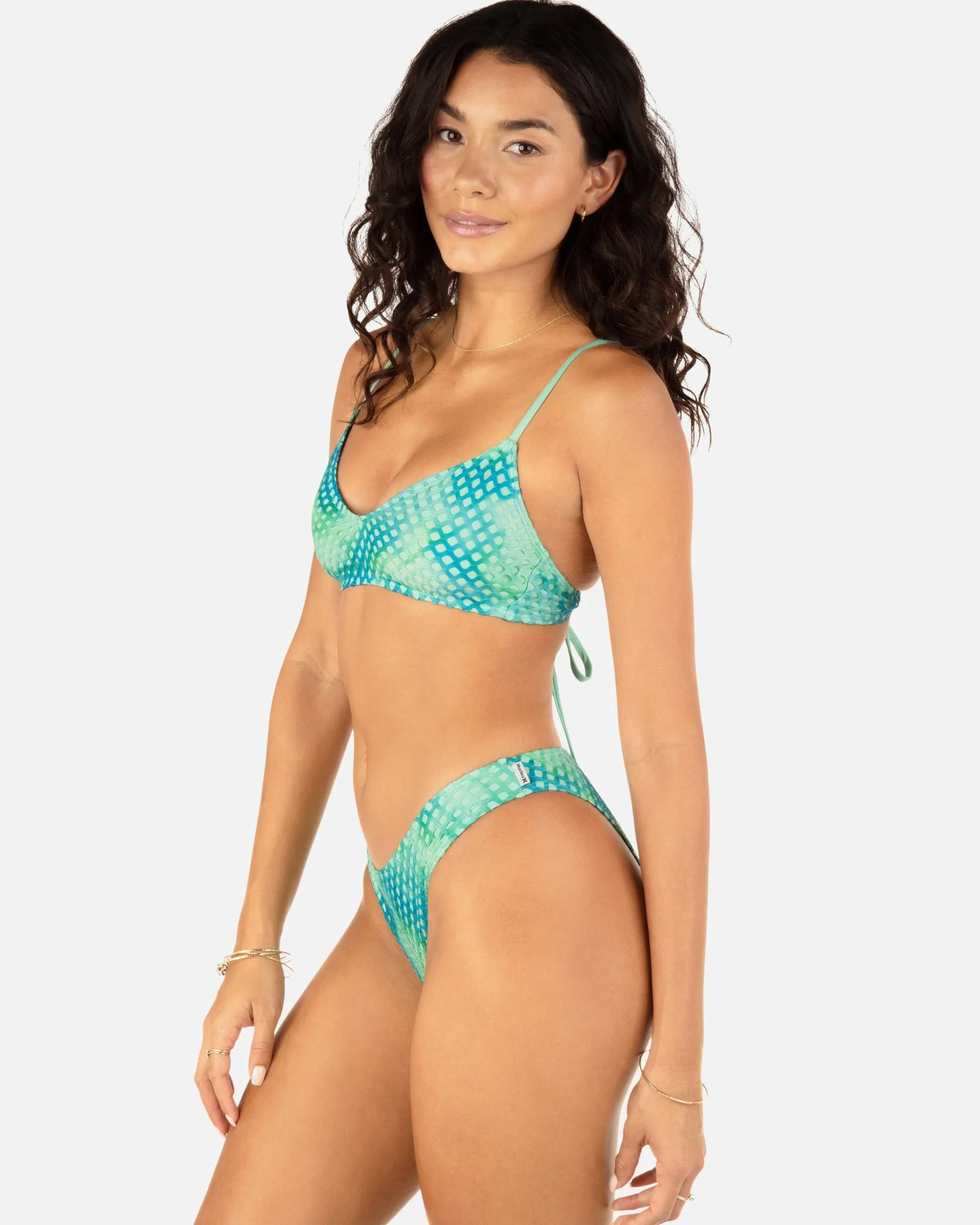 Women Hurley Bikini Tops|Bikinis*Color Wash Mesh Crossback Top