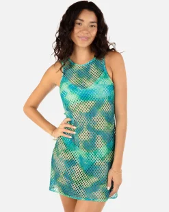 Women Hurley Dresses & Rompers*Color Wash Mesh Mini Dress