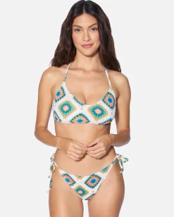 Women Hurley Bikini Bottoms|Bikinis*Crochet Diamonds Moderate Tie Side Bottom