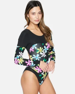 Women Hurley One Piece*Daisy Pop Long Sleeve Surfsuit