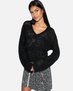 Women Hurley Tops & T-Shirts*Easy Times Crochet Sweater