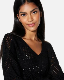 Women Hurley Tops & T-Shirts*Easy Times Crochet Sweater