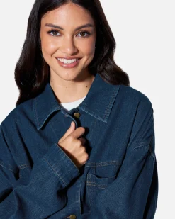 Women Hurley Hoodies & Fleece*ESSENTIAL BOYFRIEND DENIM JACKET