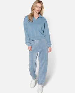 Women Hurley Shorts & Bottoms*Essential Burnout Fleece Wide Leg Pant With Pockets
