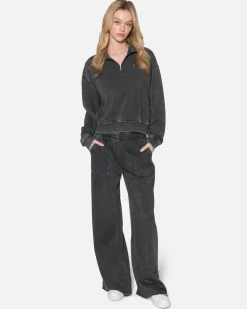 Women Hurley Hoodies & Fleece*Essential Burnout Fleece Half Zip Sweatshirt