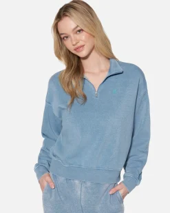 Women Hurley Hoodies & Fleece*Essential Burnout Fleece Half Zip Sweatshirt
