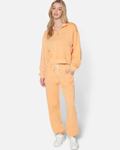 Women Hurley Hoodies & Fleece*Essential Burnout Fleece Half Zip Sweatshirt
