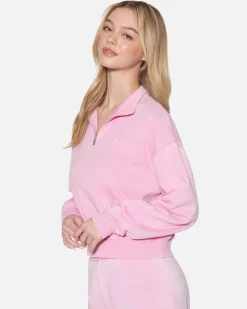 Women Hurley Hoodies & Fleece*Essential Burnout Fleece Half Zip Sweatshirt