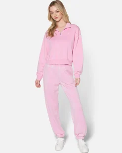 Women Hurley Hoodies & Fleece*Essential Burnout Fleece Half Zip Sweatshirt