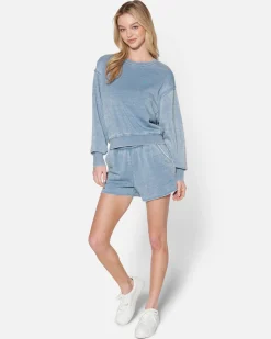 Women Hurley Hoodies & Fleece*Essential Burnout Fleece Crewneck