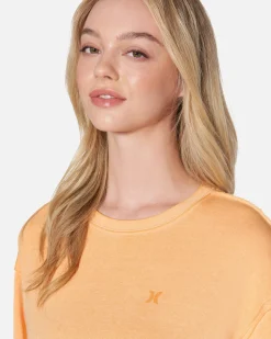 Women Hurley Hoodies & Fleece*Essential Burnout Fleece Crewneck