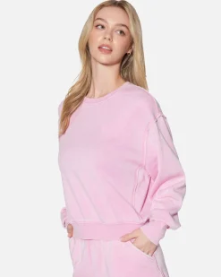 Women Hurley Hoodies & Fleece*Essential Burnout Fleece Crewneck