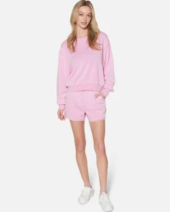 Women Hurley Hoodies & Fleece*Essential Burnout Fleece Crewneck