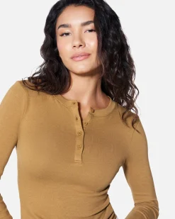 Women Hurley Tops & T-Shirts*ESSENTIAL HEIDI HENLEY LONG SLEEVE TOP