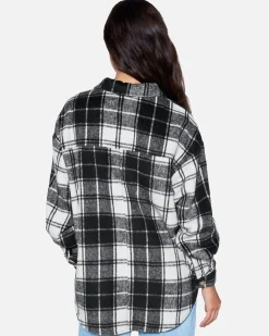 Women Hurley Hoodies & Fleece*ESSENTIAL PLAID SHACKET