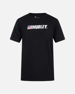 Hurley Tshirts & Tops*Everyday Fastlane Usa Short Sleeve Shirt