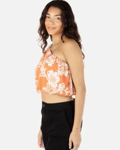 Women Hurley Tops & T-Shirts*Floral Ikat One Shoudler Top