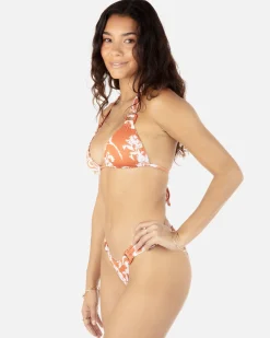 Women Hurley Bikini Tops|Bikinis*Floral Ikat Rib Ring Triangle