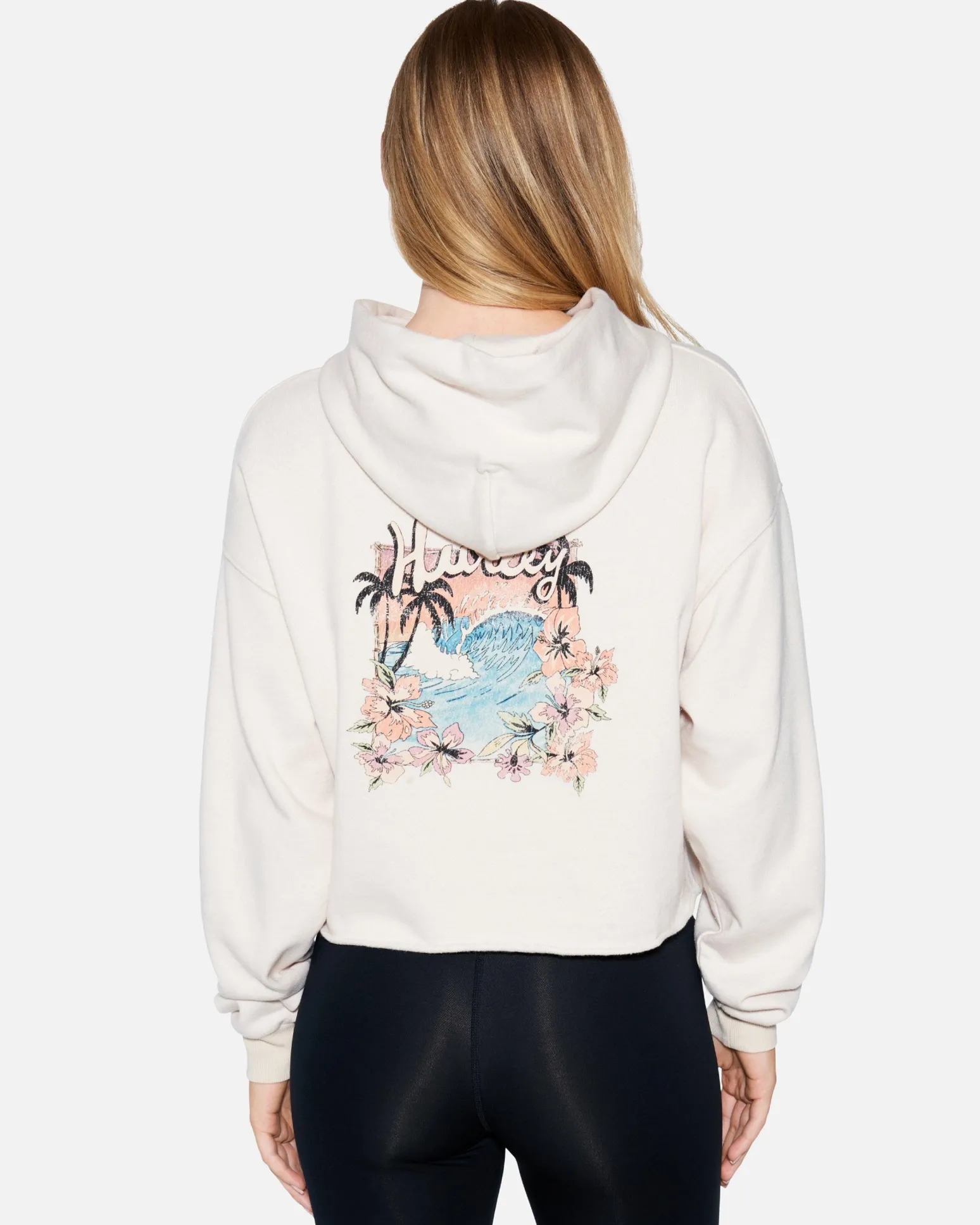 Women Hurley Hoodies & Fleece*FLOWER TUBING CROPPED RAW HOODIE