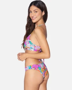 Women Hurley Bikini Bottoms|Bikinis*Groovy Floral Moderate Bottom