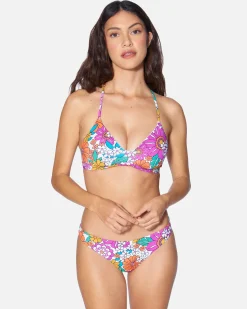 Women Hurley Bikini Bottoms|Bikinis*Groovy Floral Moderate Bottom
