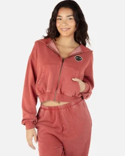 Women Hurley Hoodies & Fleece*Have Fun Crop Zip Up Hoodie