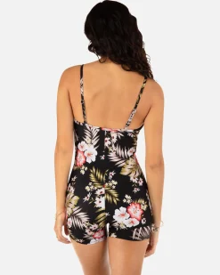 Women Hurley One Piece*Highland Tropics Max Bodysuit