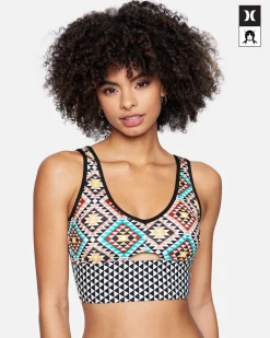 Women Hurley Bikini Tops|Bikinis*X Black Girls Surf Max Long Line Bikini Top