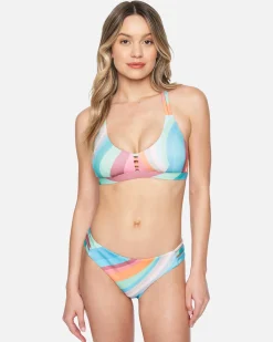 Women Hurley Bikini Bottoms|Bikinis*X Moore Aloha Max Retro Wave Moderate Bikini Bottom