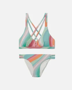 Women Hurley Bikini Bottoms|Bikinis*X Moore Aloha Max Retro Wave Moderate Bikini Bottom