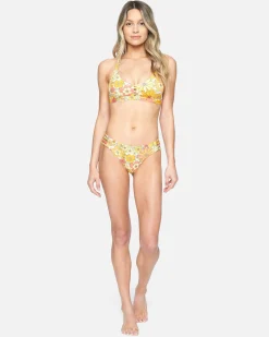 Women Hurley Bikini Bottoms|Bikinis*X Moore Aloha Max Bloomin Groove Moderate Bikini Bottom