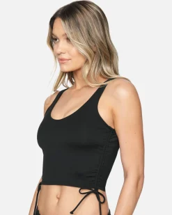 Women Hurley Bikini Tops|Bikinis*X Moore Aloha Max Solid Crop Tank