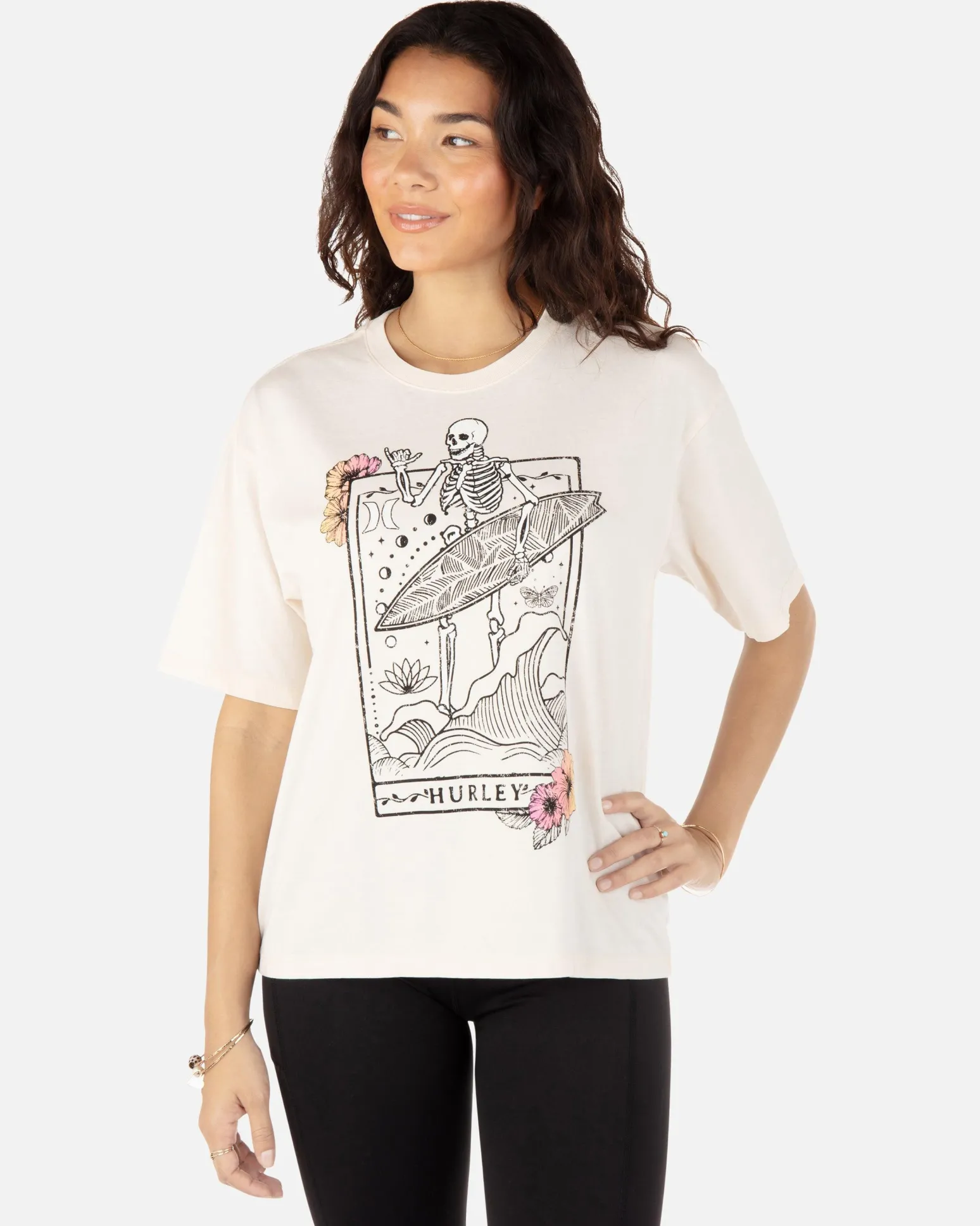 Women Hurley Tops & T-Shirts*Inner Illumination Slim Boyfriend Tee