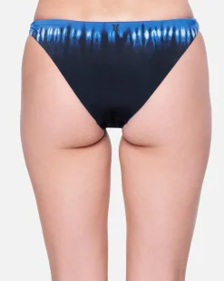 Women Hurley Bikini Bottoms*Ladies Dipped Print Reversible Moderate Bikini Bottom