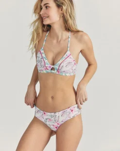 Women Hurley Bikini Bottoms|Bikinis*LSF X - Hawaiian Hibiscus Reversible Cheeky Hipster Bottom