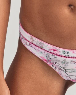 Women Hurley Bikini Bottoms|Bikinis*LSF X - Hawaiian Hibiscus Terry Reversible French Cut Cheeky Bottom